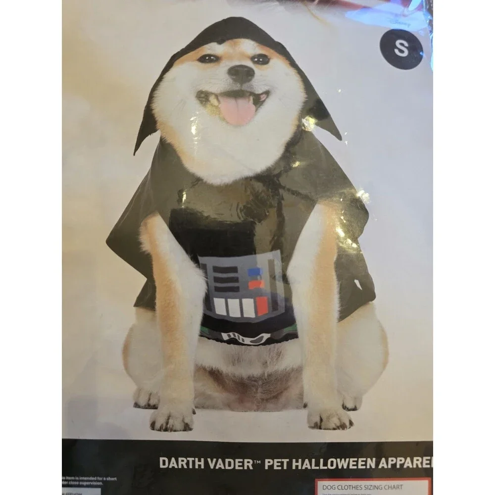 Star Wars Darth Vader Dog Costume Small Hood Cape Halloween New Futuristic